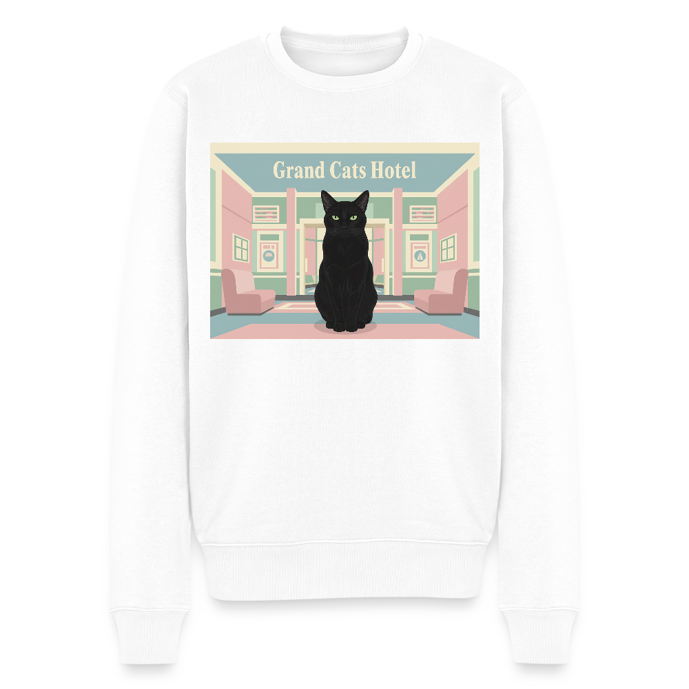 Grand Hotel Krümel | Männer Premium Pullover - Weiß