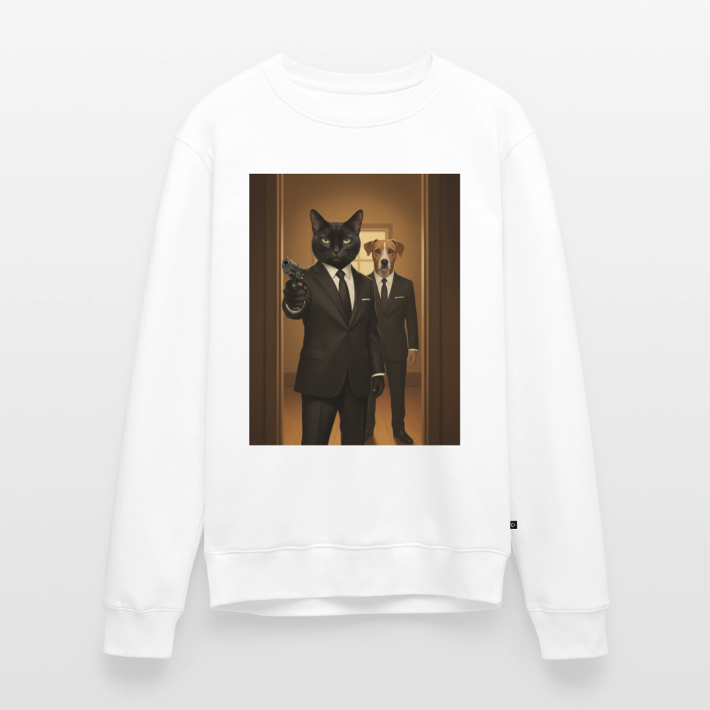 Krümel – Say Meow Again | Männer Premium Pullover - Weiß