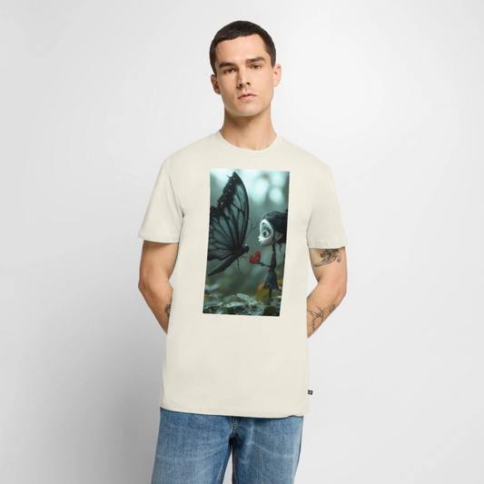 Mut für einen Moment | Männer Premium T-Shirt - Naturweiß