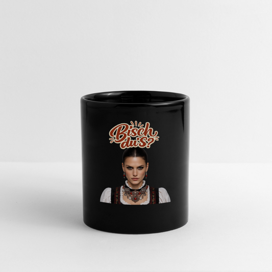 Schwarzwaldstolz – Sie weiß, wer sie isch | Tasse einfarbig - Schwarz