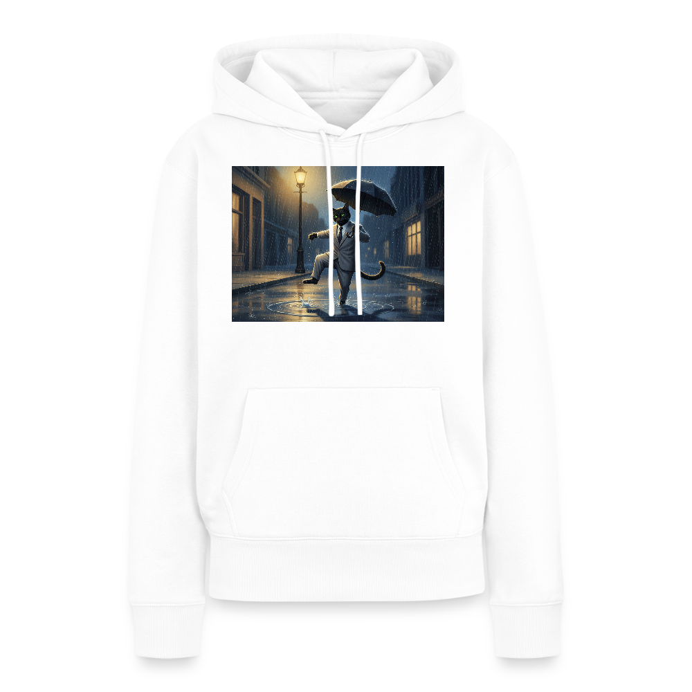 Krümel tanzt im Regen | Frauen Premium Hoodie - Weiß