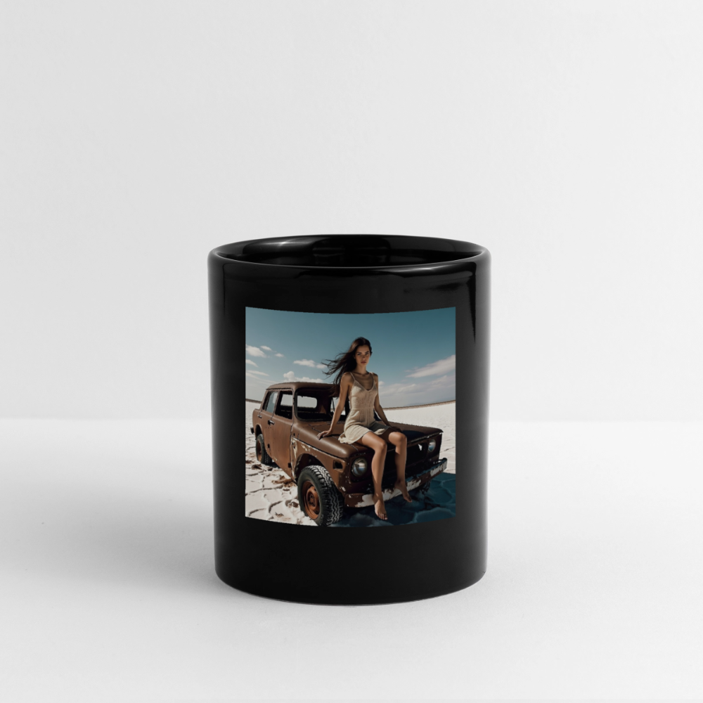 Warten auf irgendwas | Tasse einfarbig - Schwarz