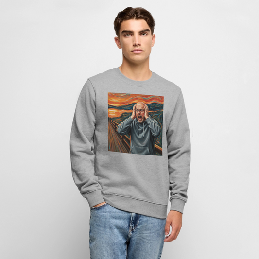 Der Schrei… wenn es wirklich reicht | Männer Premium Pullover - Grau meliert