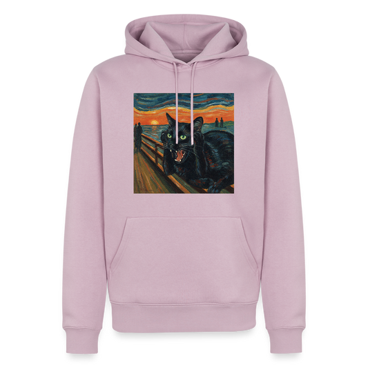 Der Schrei… aber die Katze hat’s zuerst gemerkt | Männer Premium Hoodie - Altrosa