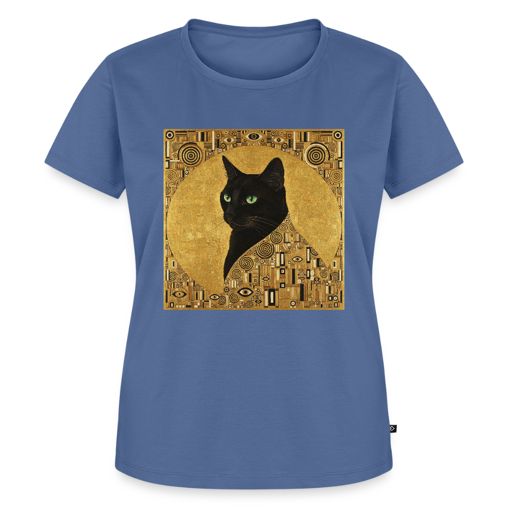Adele… aber sie schnurrt – Goldene Katze à la Klimt | Frauen Premium T-Shirt - Taubenblau