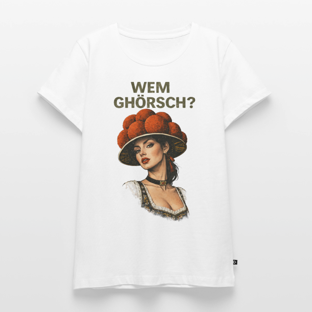 Wem ghörsch? – Schwarzwald Edition | Frauen Premium T-Shirt - Weiß