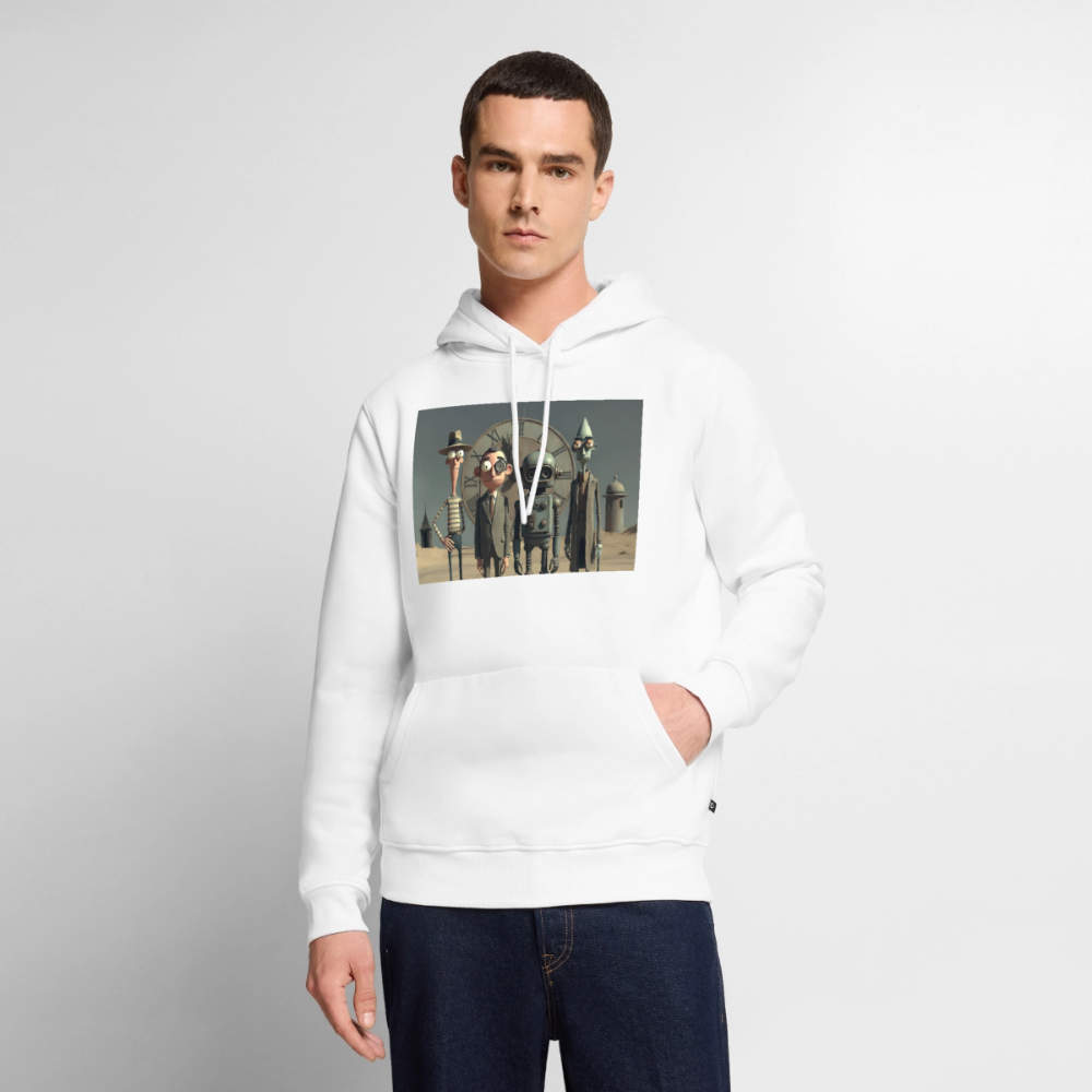 Pünktlich zu spät – Die seltsame Gesellschaft | Männer Premium Hoodie - Weiß