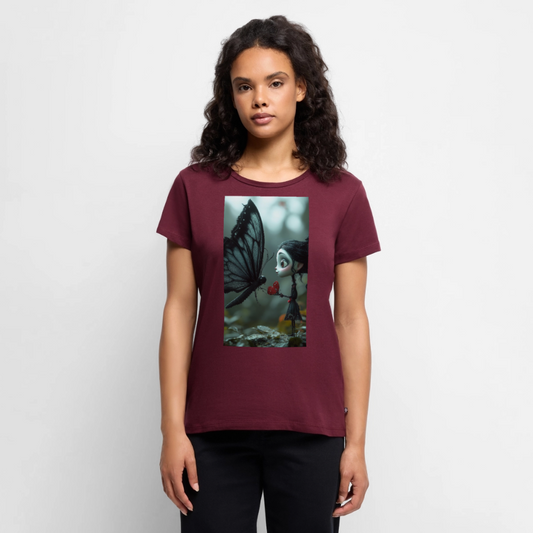 Mut für einen Moment | Frauen Premium T-Shirt - Burgunderrot