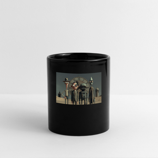 Pünktlich zu spät – Die seltsame Gesellschaft | Tasse einfarbig - Schwarz