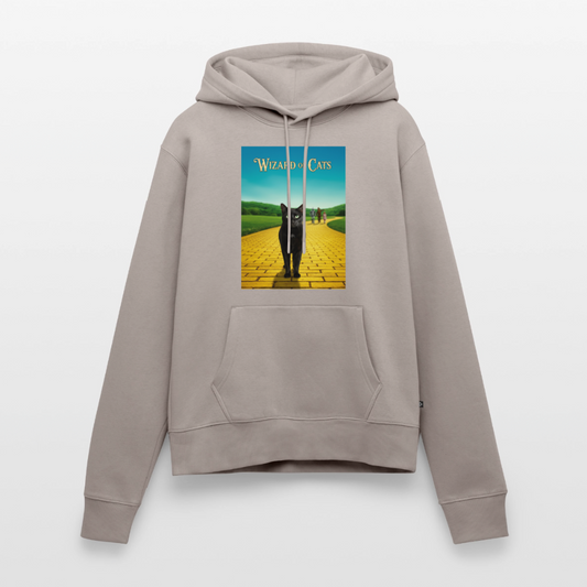 Wizard of Cats – Der gelbe Weg gehört Krümel | Frauen Premium Hoodie - Taupe