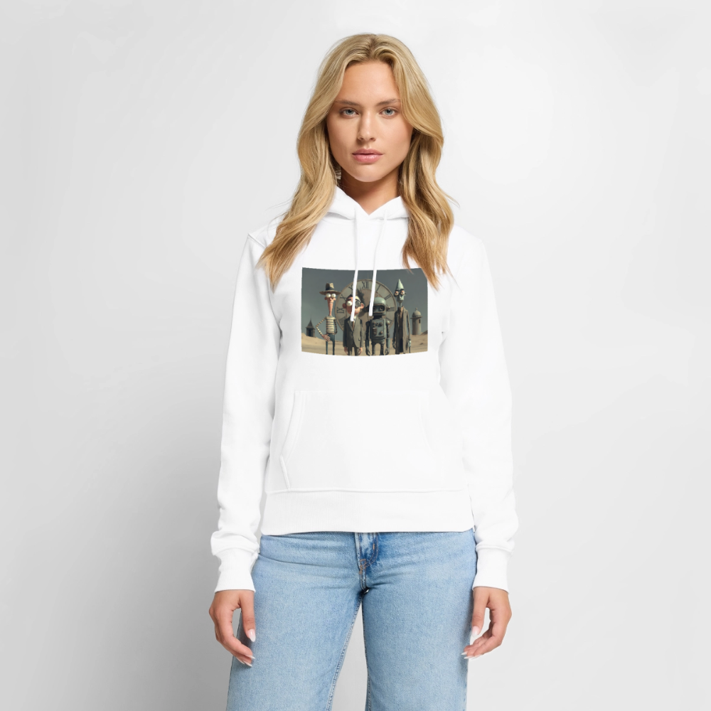 Pünktlich zu spät – Die seltsame Gesellschaft | Frauen Premium Hoodie - Weiß