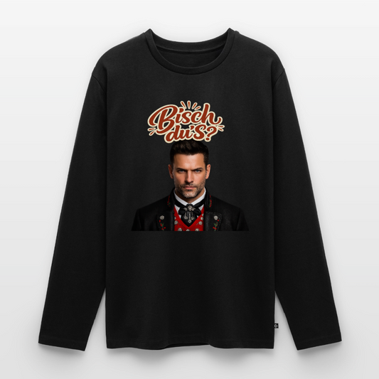Bisch du’s? – Schwarzwaldkerl | Männer Premium Bio Langarmshirt - Schwarz