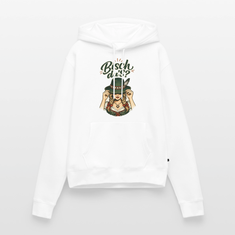 Bisch du’s? – Der Blick sagt alles | Frauen Premium Hoodie - Weiß