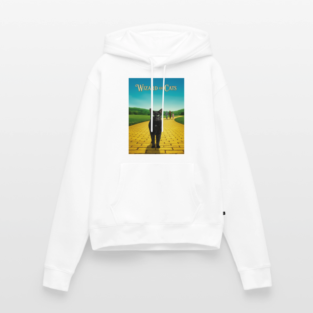 Wizard of Cats – Der gelbe Weg gehört Krümel | Frauen Premium Hoodie - Weiß