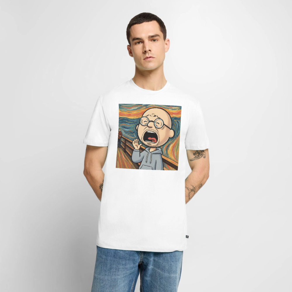 Der Schrei… aber heute bin ich dran | Männer Premium T-Shirt - Weiß