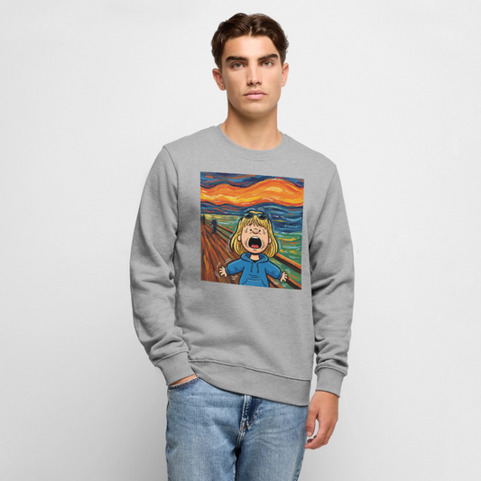 Der Schrei… manchmal bist du es selbst | Männer Premium Pullover - Grau meliert