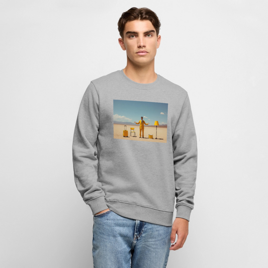 Alles im Griff (theoretisch) | Männer Premium Pullover - Grau meliert