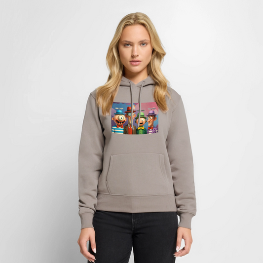 Gedankenkreise auf Hochtouren | Frauen Premium Hoodie - Taupe