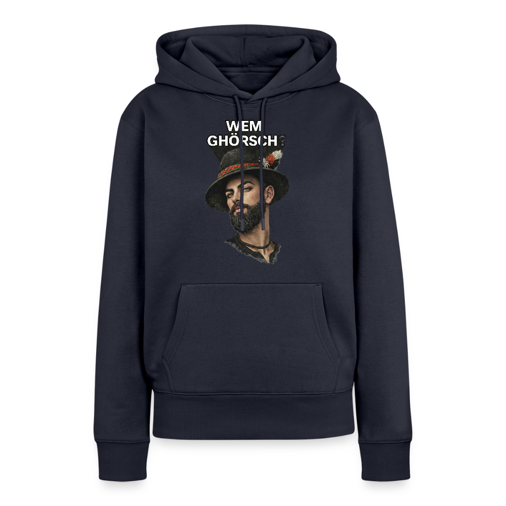 Wem ghörsch? – Alemannische Klärung | Frauen Premium Hoodie - Navy