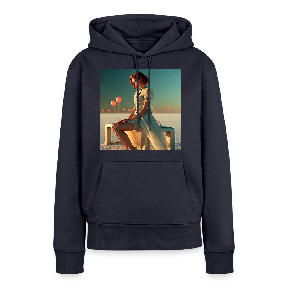 Leise Gedanken bei lauter Farben | Frauen Premium Hoodie - Navy
