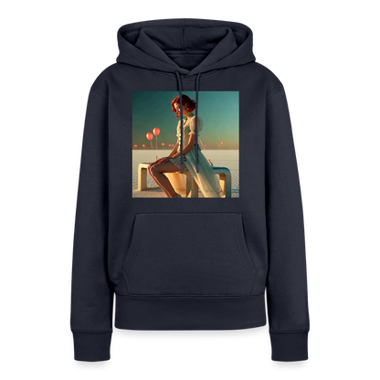 Leise Gedanken bei lauter Farben | Frauen Premium Hoodie - Navy