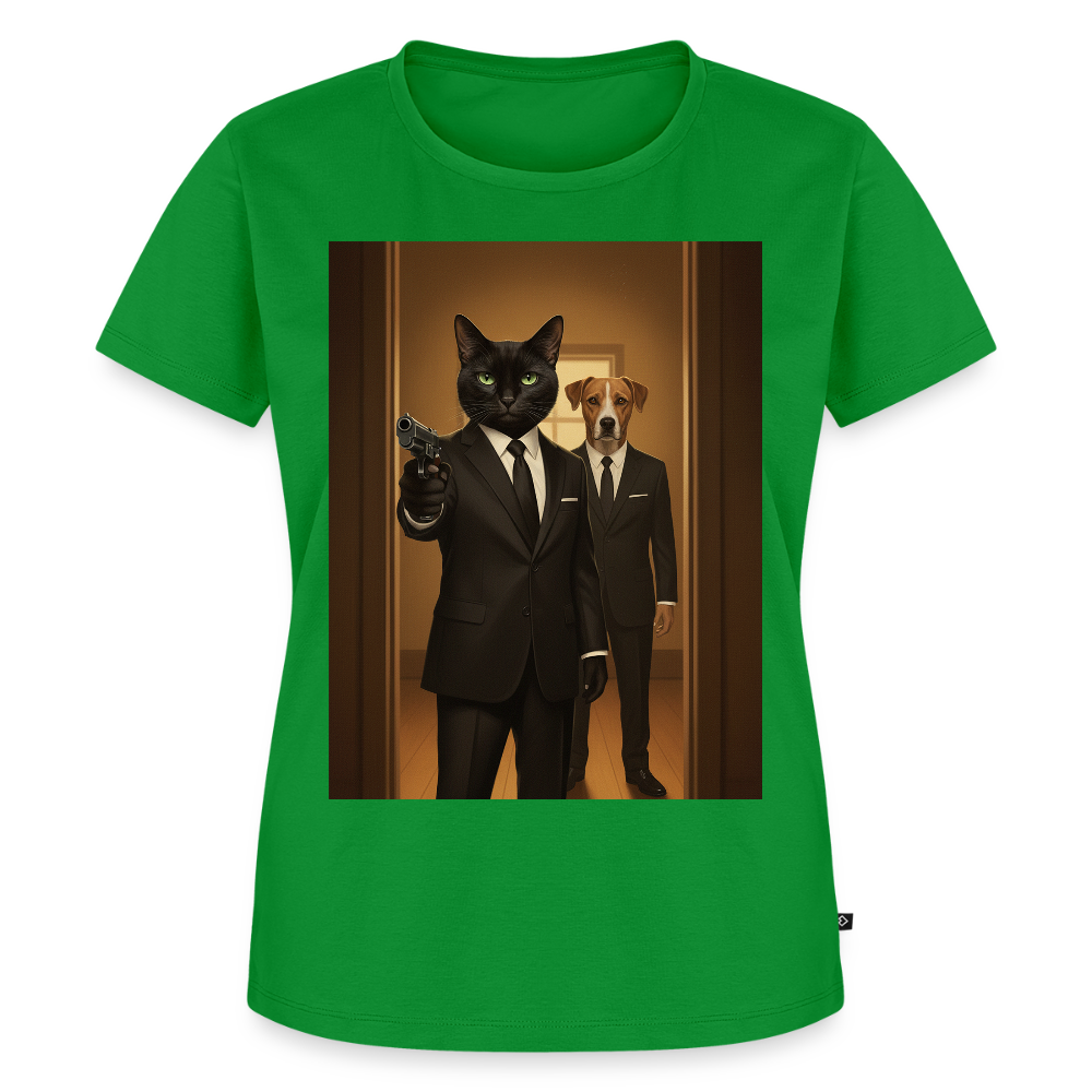 Krümel – Say Meow Again | Frauen Premium T-Shirt - Grün