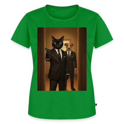 Krümel – Say Meow Again | Frauen Premium T-Shirt - Grün