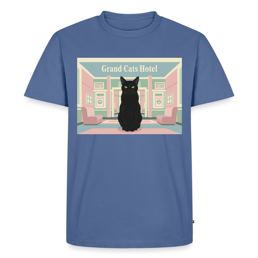 Grand Hotel Krümel | Männer Premium T-Shirt - Taubenblau