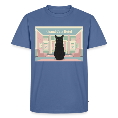 Grand Hotel Krümel | Männer Premium T-Shirt - Taubenblau