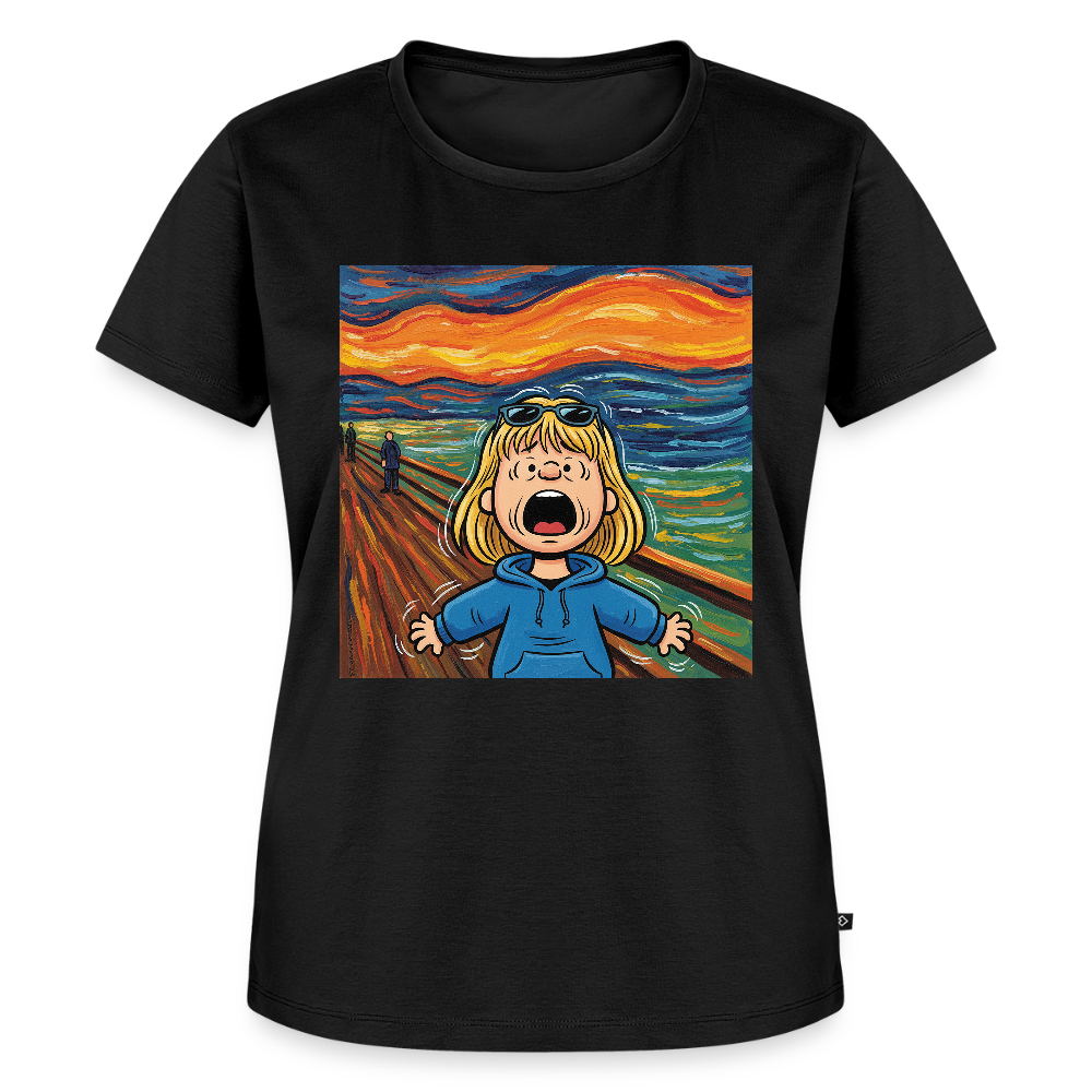 Der Schrei… manchmal bist du es selbst | Frauen Premium T-Shirt - Schwarz