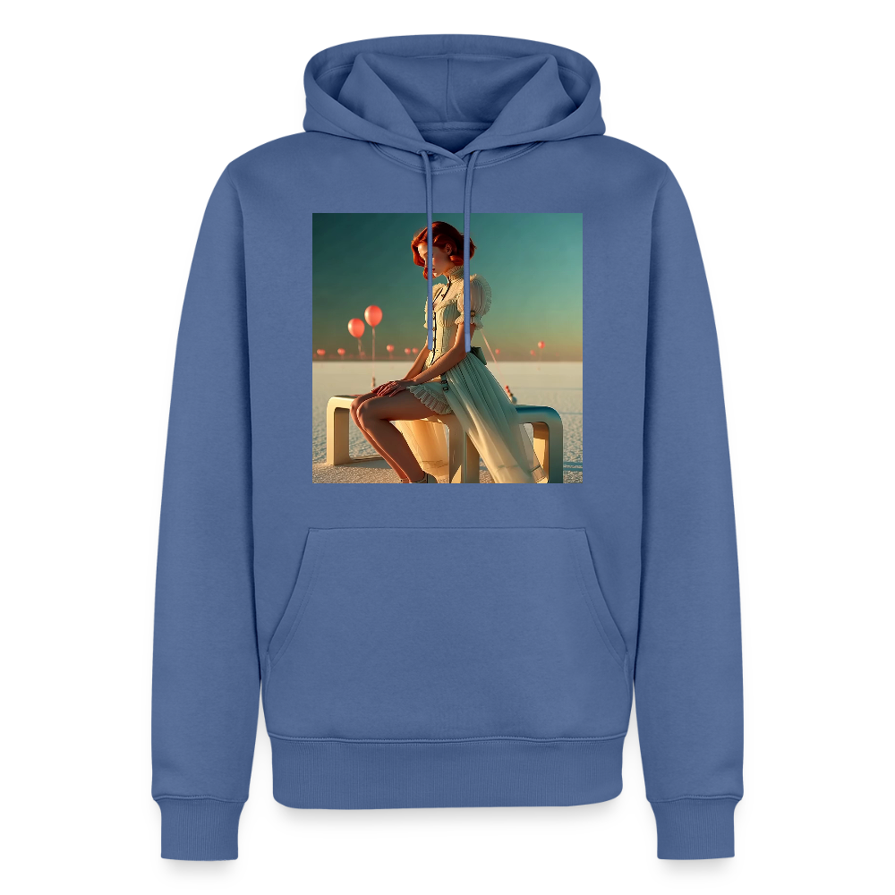 Leise Gedanken bei lauter Farben | Männer Premium Hoodie - Taubenblau