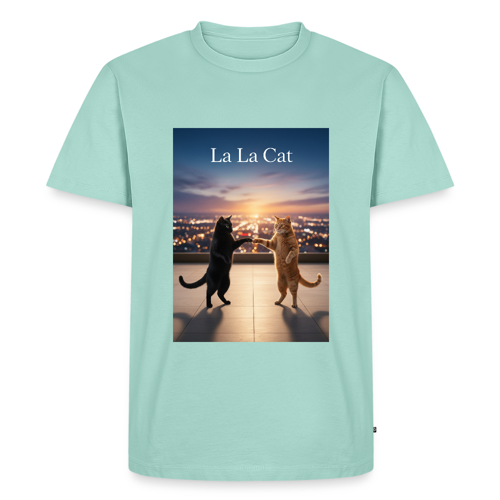 La La Cat – Tanz über den Dächern | Männer Premium T-Shirt - Mint 