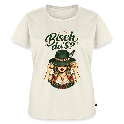 Bisch du’s? – Der Blick sagt alles | Frauen Premium T-Shirt - Naturweiß