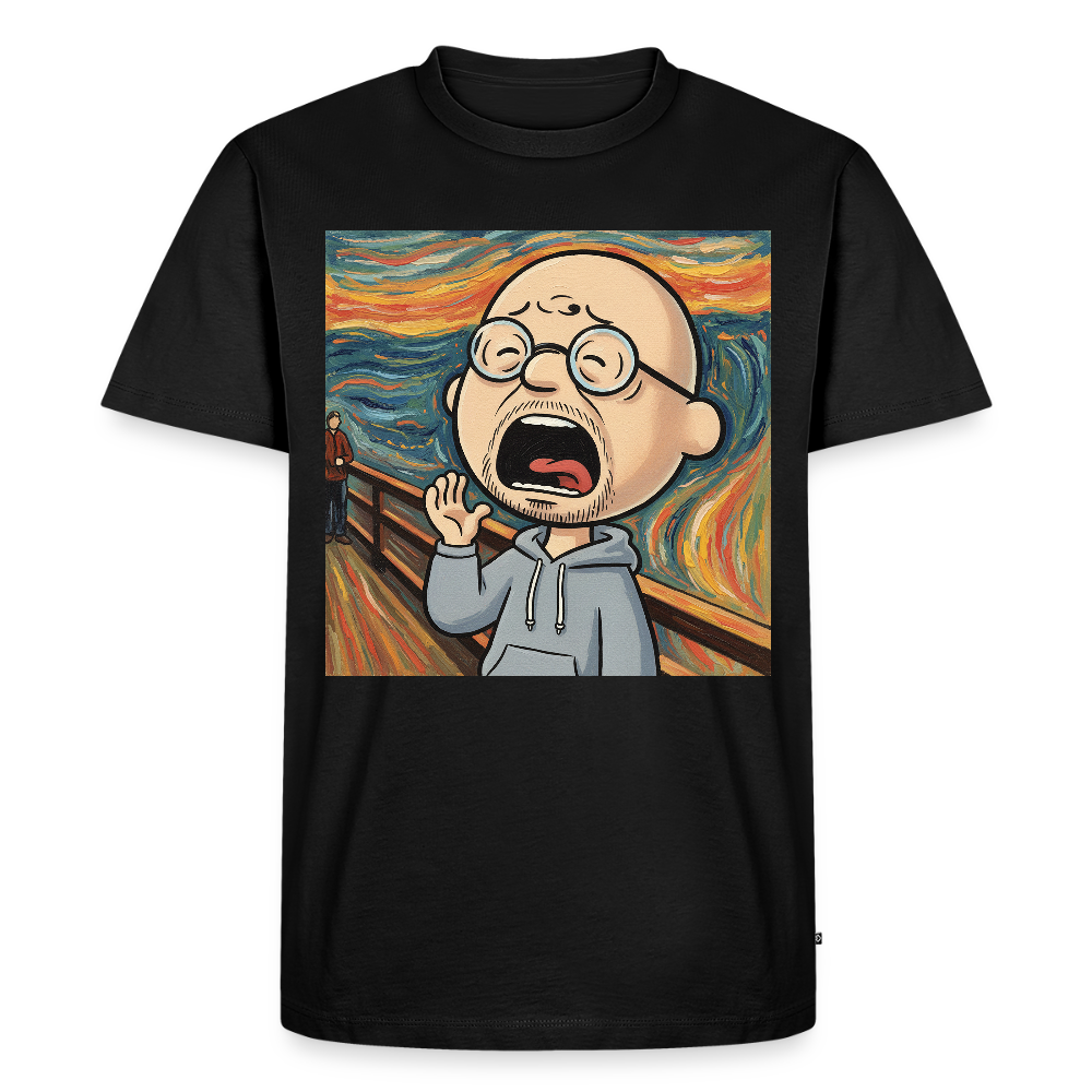 Der Schrei… aber heute bin ich dran | Männer Premium T-Shirt - Schwarz