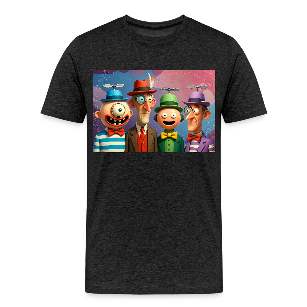 Gedankenkreise auf Hochtouren | Männer Premium T-Shirt - Anthrazit