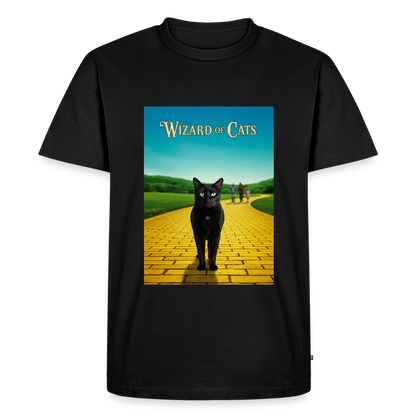 Wizard of Cats – Der gelbe Weg gehört Krümel | Männer Premium T-Shirt - Schwarz