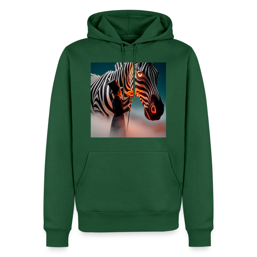 Blumen für ein Zebra | Männer Premium Hoodie - Flaschengrün