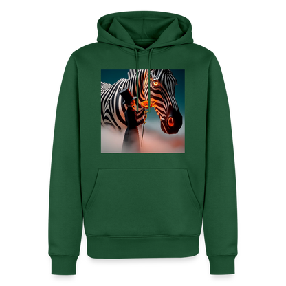 Blumen für ein Zebra | Männer Premium Hoodie - Flaschengrün