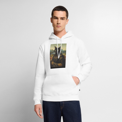 Mona Lisa… aber es ist eine Katze | Männer Premium Hoodie - Weiß