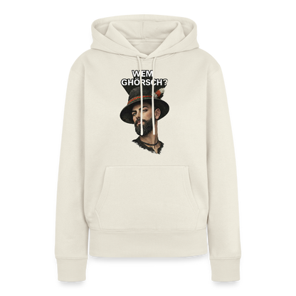 Wem ghörsch? – Alemannische Klärung | Frauen Premium Hoodie - Naturweiß