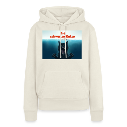 Die schwarze Katze – Krümel taucht auf | Frauen Premium Hoodie - Naturweiß