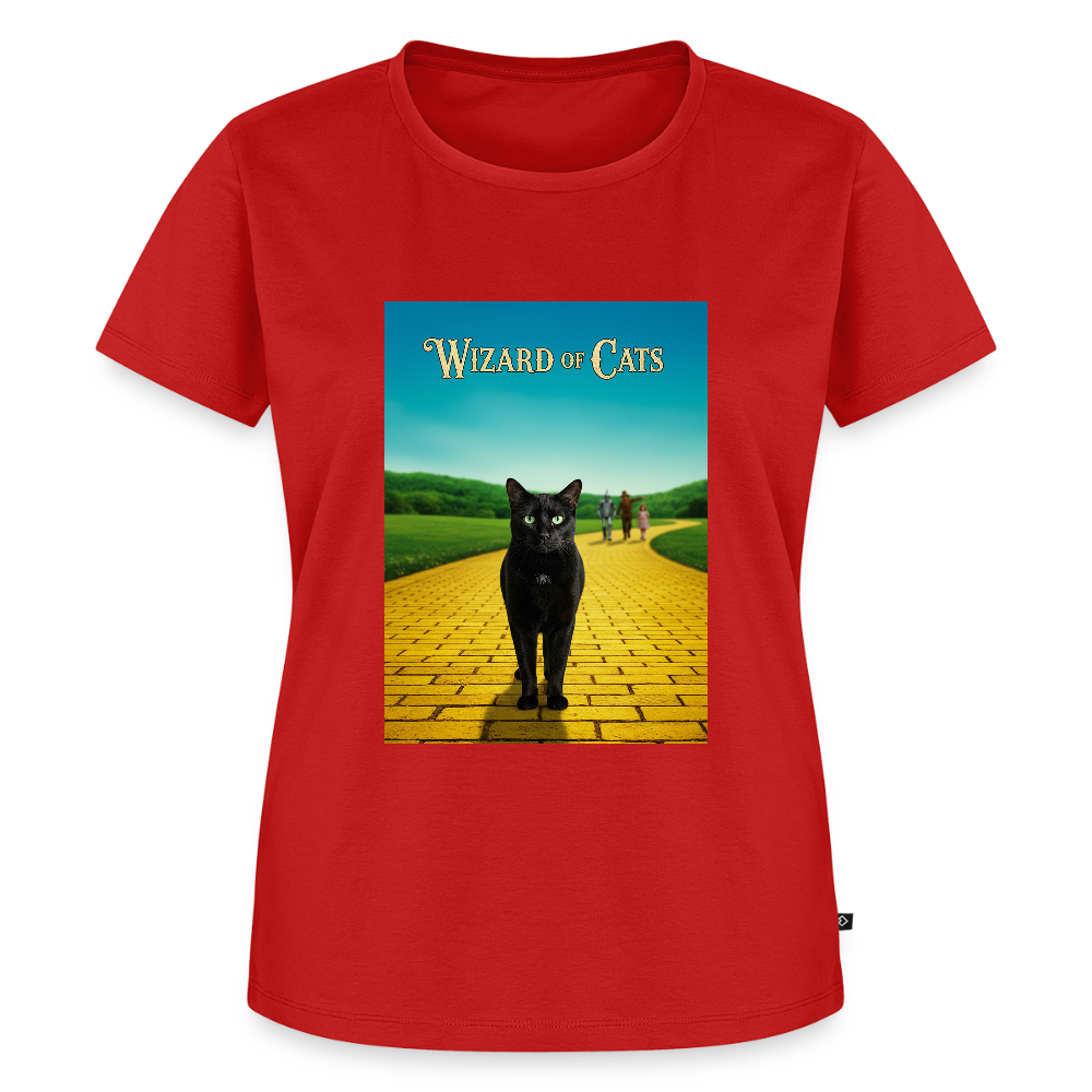 Wizard of Cats – Der gelbe Weg gehört Krümel | Frauen Premium T-Shirt - Rot