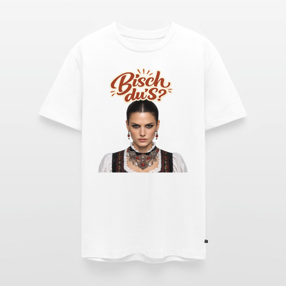 Schwarzwaldstolz – Sie weiß, wer sie isch | Männer Premium T-Shirt - Weiß