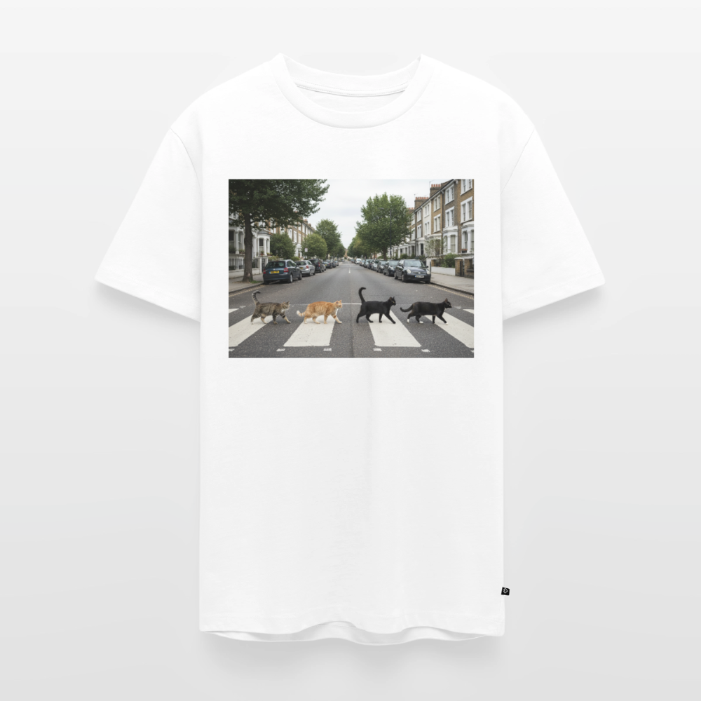 The Purrfect Crossing – Wir waren vor der Band da | Männer Premium T-Shirt - Weiß