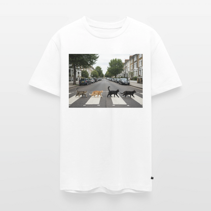 The Purrfect Crossing – Wir waren vor der Band da | Männer Premium T-Shirt - Weiß