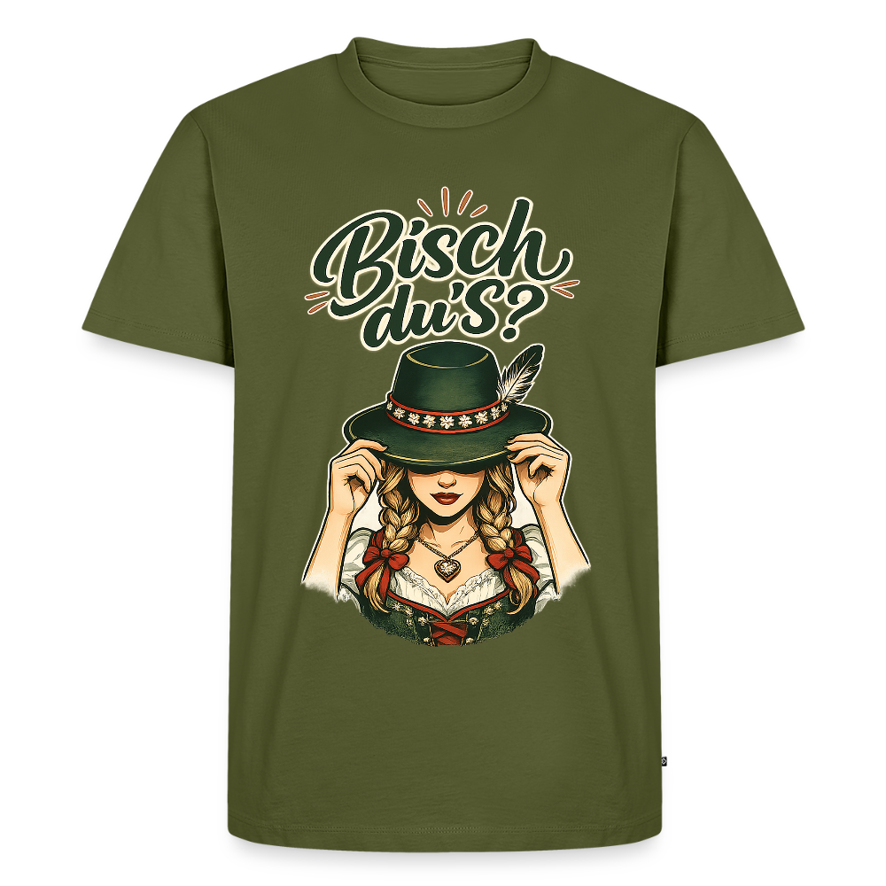Bisch du’s? – Der Blick sagt alles | Männer Premium T-Shirt - Khaki