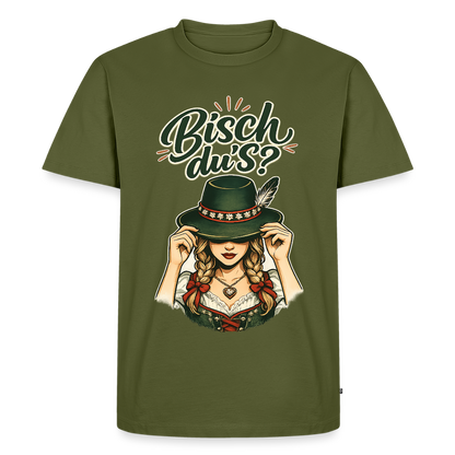 Bisch du’s? – Der Blick sagt alles | Männer Premium T-Shirt - Khaki