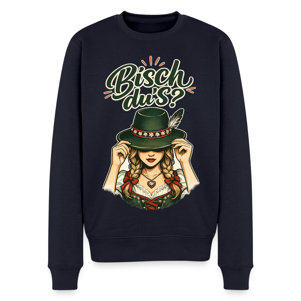 Bisch du’s? – Der Blick sagt alles |  Männer Premium Pullover - Navy