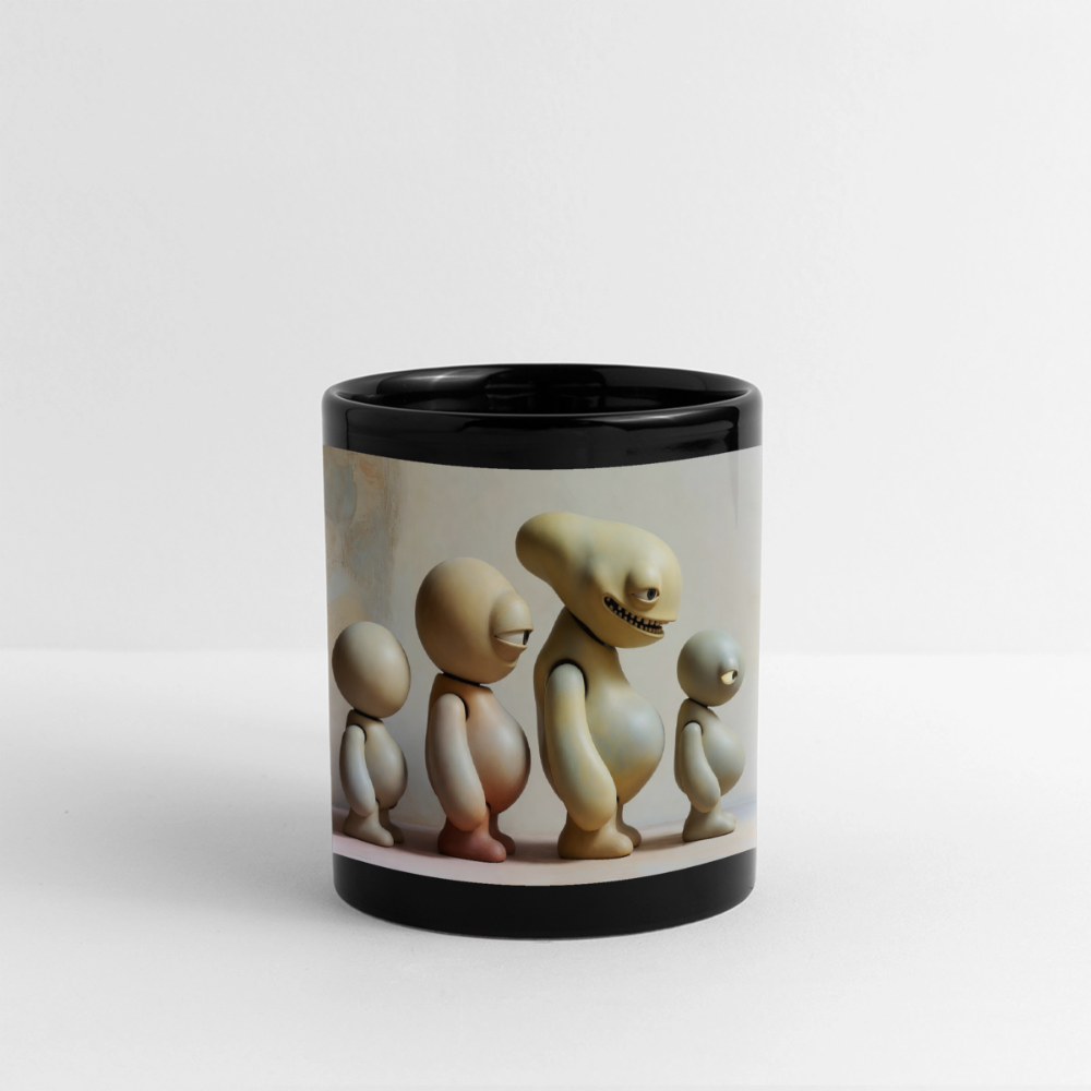 So wachsen wir also | Tasse einfarbig - Schwarz