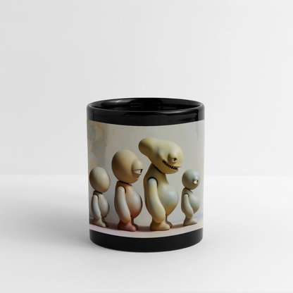 So wachsen wir also | Tasse einfarbig - Schwarz